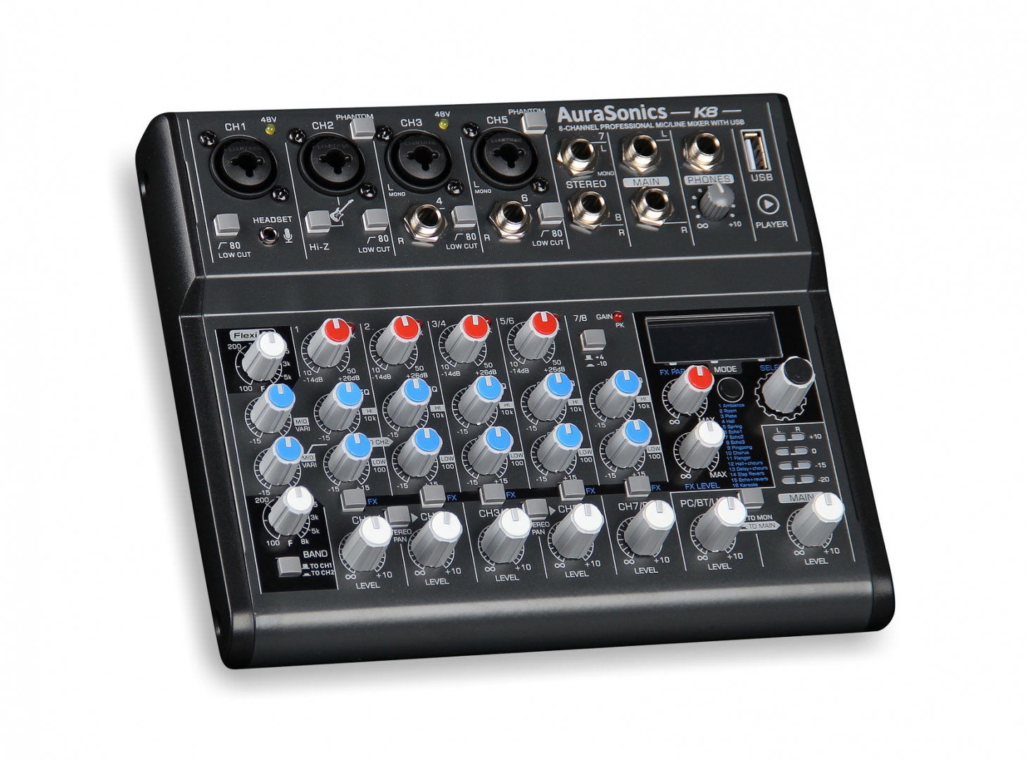 AuraSonics K8 компактный микшерный пульт в Ростове-на-Дону
