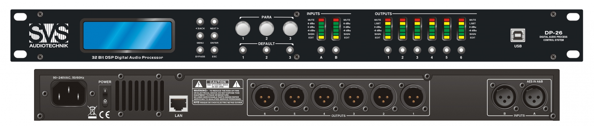 SVS Audiotechnik DP-26 Цифровой процессор: 2 входа 6 выходов в Ростове-на-Дону