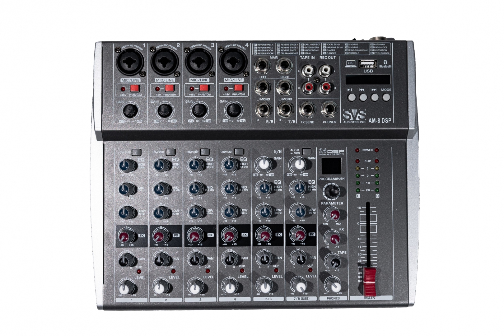 SVS Audiotechnik mixers AM-8 DSP Микшерный пульт аналоговый, 8-канальный в Ростове-на-Дону